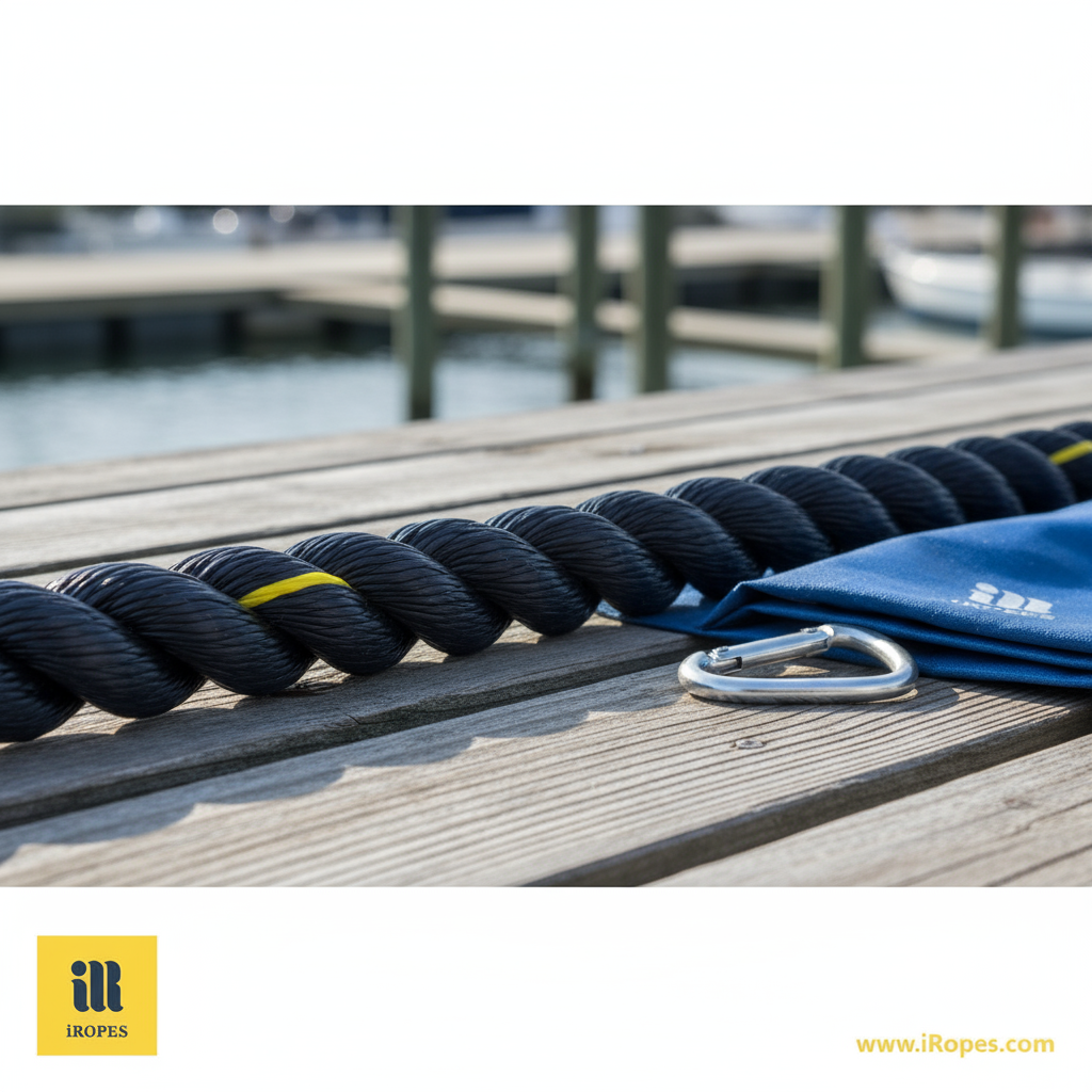 Close-up of an 8-strand braided rope showing parallel plaited construction, smooth surface, and uniform diameter