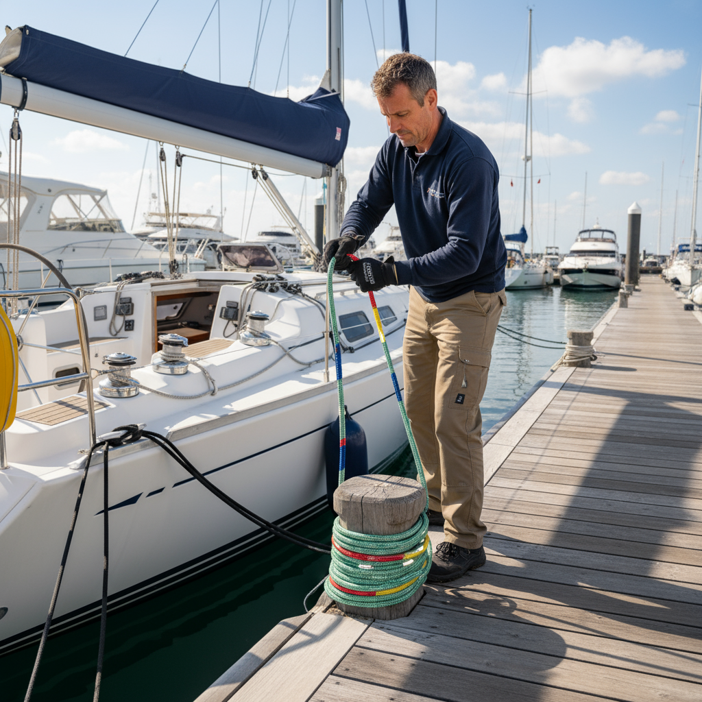 Igiyar polyester da aka keɓance tare da igiyoyi masu launi da tambarin haske don shirye don tsarin igiyar teku