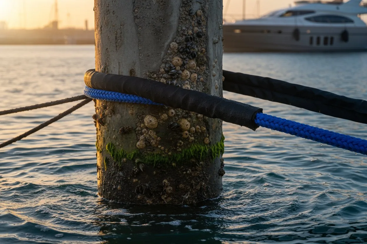 Why 90% of Chafing Gear Fails Mooring Ropes
